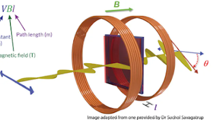 Faraday rotation in organic materials